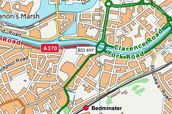 BS3 4HY map - OS VectorMap District (Ordnance Survey)