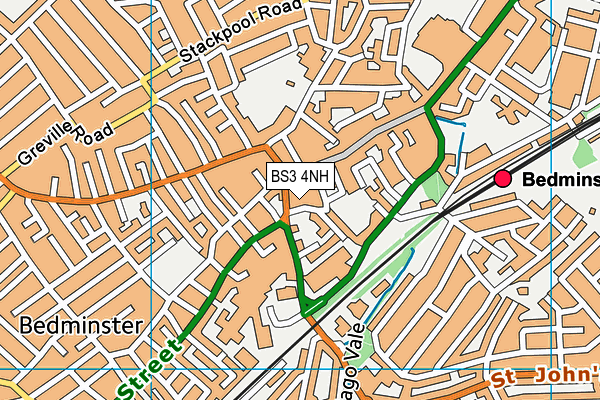 BS3 4NH map - OS VectorMap District (Ordnance Survey)