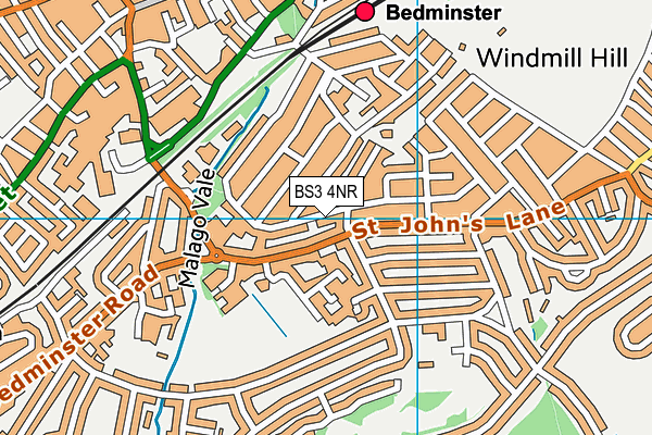 BS3 4NR map - OS VectorMap District (Ordnance Survey)