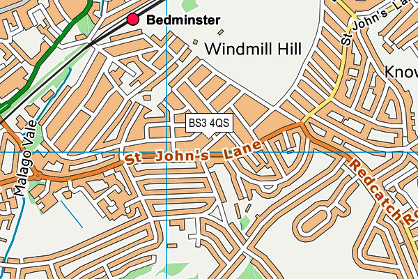 Victoria Park Primary School map (BS3 4QS) - OS VectorMap District (Ordnance Survey)