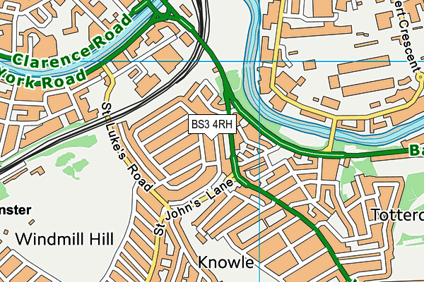 BS3 4RH map - OS VectorMap District (Ordnance Survey)