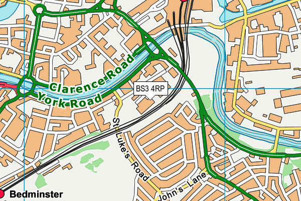 BS3 4RP map - OS VectorMap District (Ordnance Survey)