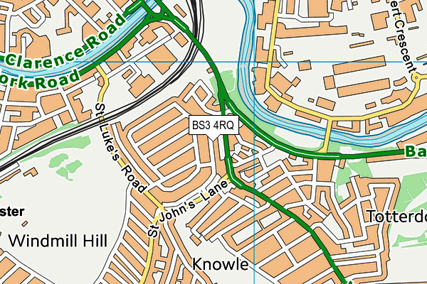 BS3 4RQ map - OS VectorMap District (Ordnance Survey)