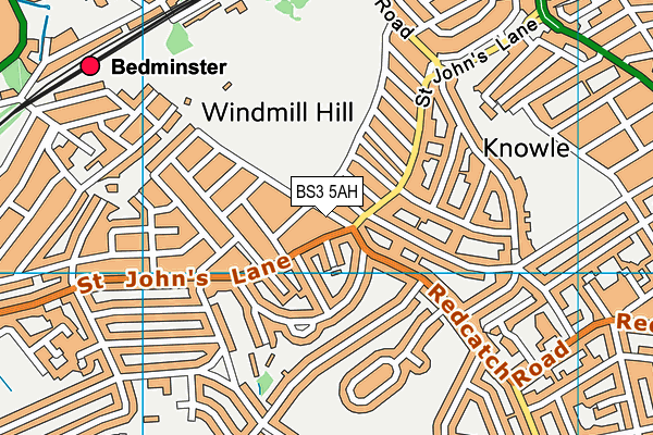 BS3 5AH map - OS VectorMap District (Ordnance Survey)