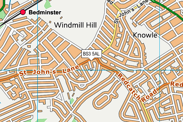 BS3 5AL map - OS VectorMap District (Ordnance Survey)