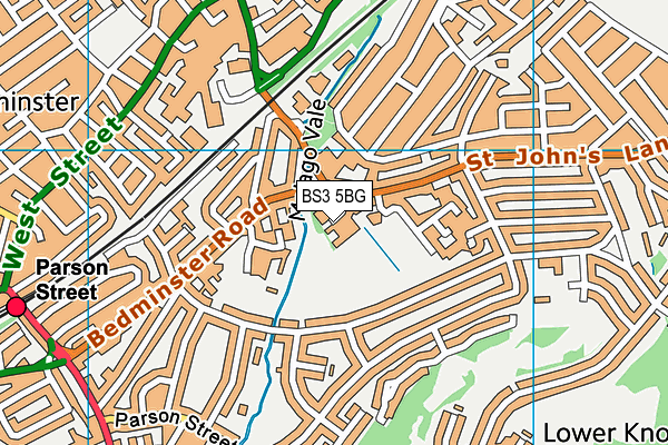 BS3 5BG map - OS VectorMap District (Ordnance Survey)