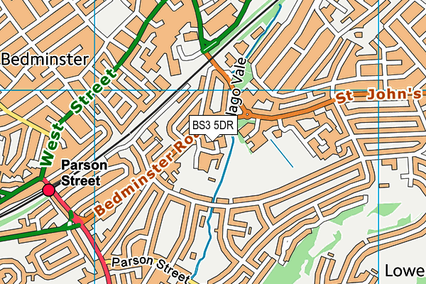 BS3 5DR map - OS VectorMap District (Ordnance Survey)