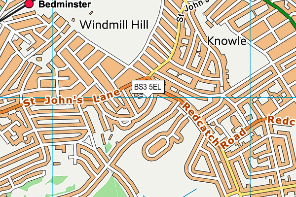 BS3 5EL map - OS VectorMap District (Ordnance Survey)