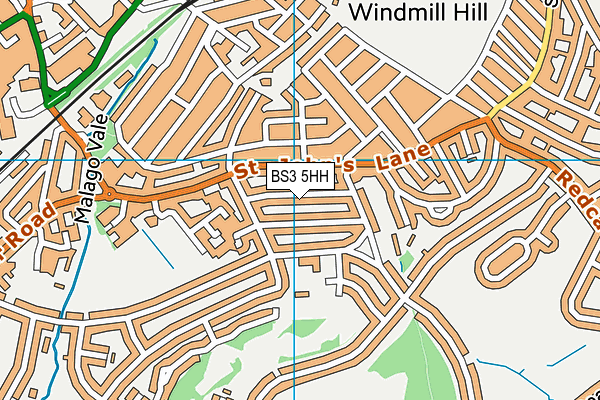 BS3 5HH map - OS VectorMap District (Ordnance Survey)