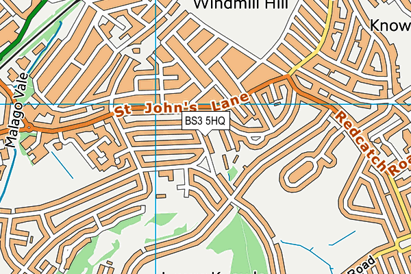 BS3 5HQ map - OS VectorMap District (Ordnance Survey)