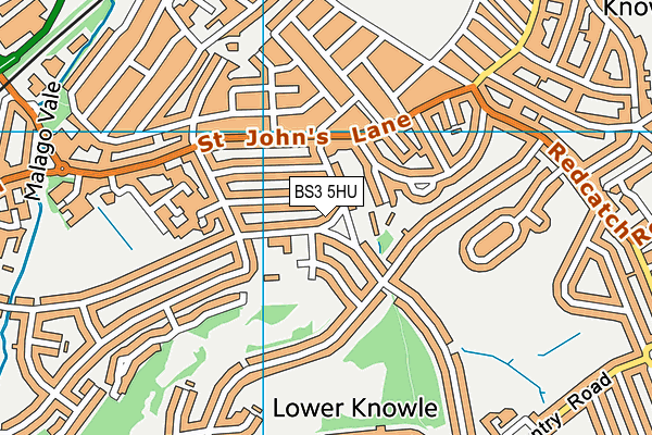 BS3 5HU map - OS VectorMap District (Ordnance Survey)