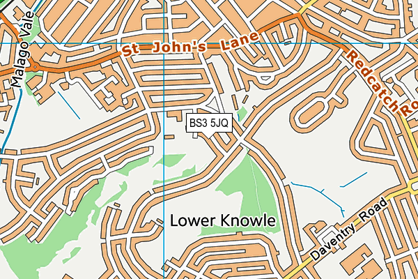 BS3 5JQ map - OS VectorMap District (Ordnance Survey)