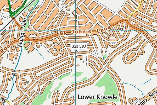 BS3 5JU map - OS VectorMap District (Ordnance Survey)