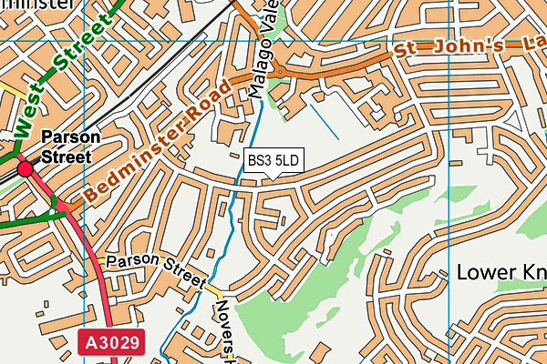 BS3 5LD map - OS VectorMap District (Ordnance Survey)