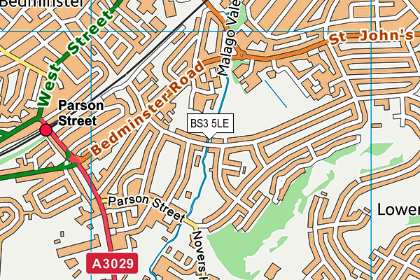 BS3 5LE map - OS VectorMap District (Ordnance Survey)