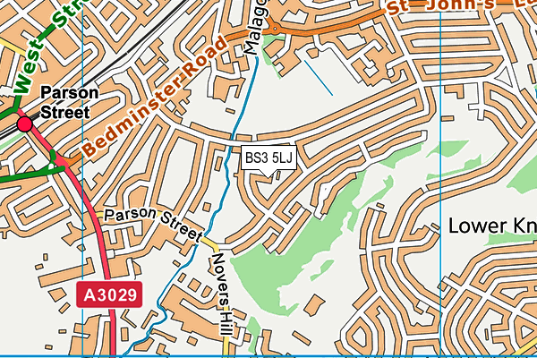 BS3 5LJ map - OS VectorMap District (Ordnance Survey)