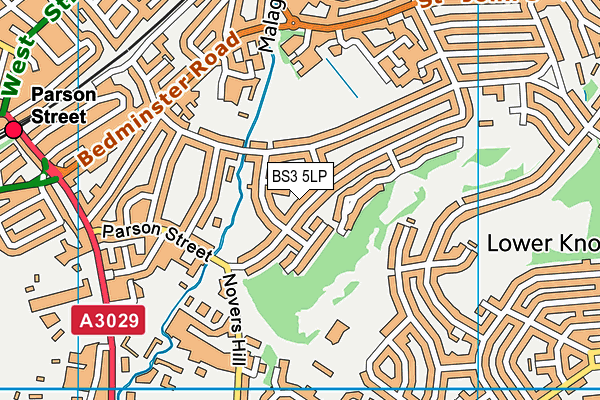 BS3 5LP map - OS VectorMap District (Ordnance Survey)