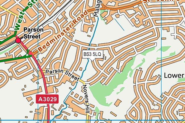 BS3 5LQ map - OS VectorMap District (Ordnance Survey)