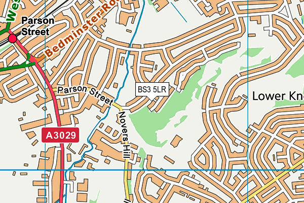 BS3 5LR map - OS VectorMap District (Ordnance Survey)
