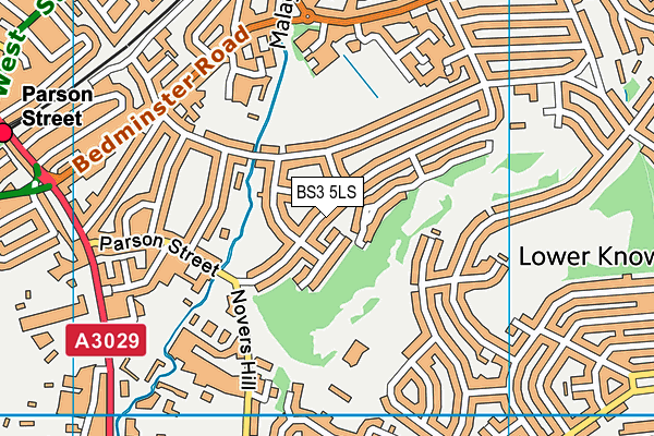 BS3 5LS map - OS VectorMap District (Ordnance Survey)