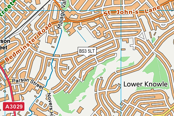 BS3 5LT map - OS VectorMap District (Ordnance Survey)
