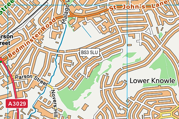 BS3 5LU map - OS VectorMap District (Ordnance Survey)