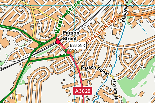 Parson Street Primary School map (BS3 5NR) - OS VectorMap District (Ordnance Survey)