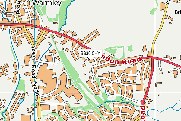 BS30 5HY map - OS VectorMap District (Ordnance Survey)