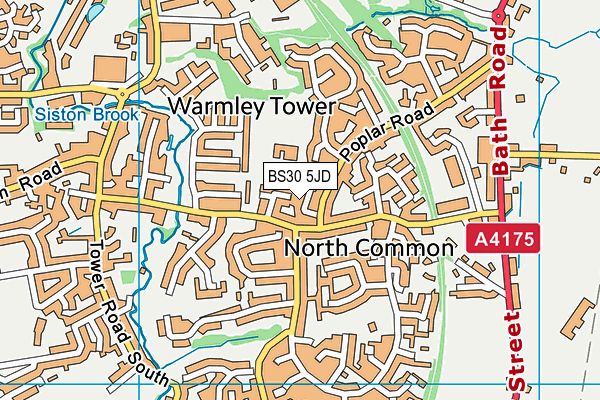 BS30 5JD map - OS VectorMap District (Ordnance Survey)