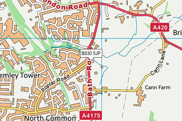 BS30 5JP map - OS VectorMap District (Ordnance Survey)