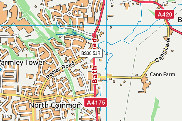 BS30 5JR map - OS VectorMap District (Ordnance Survey)