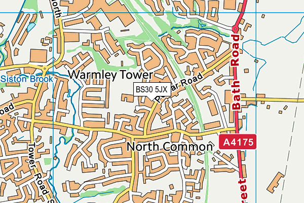 BS30 5JX map - OS VectorMap District (Ordnance Survey)