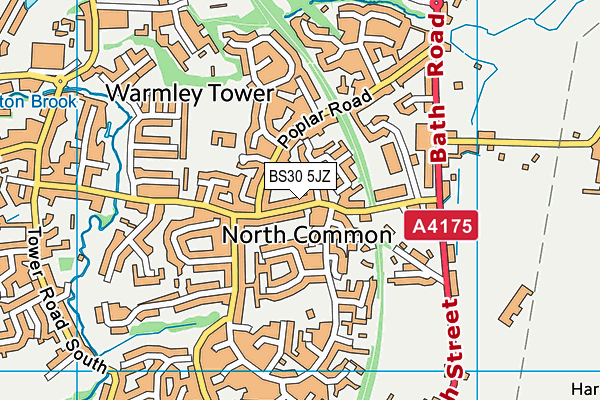 BS30 5JZ map - OS VectorMap District (Ordnance Survey)