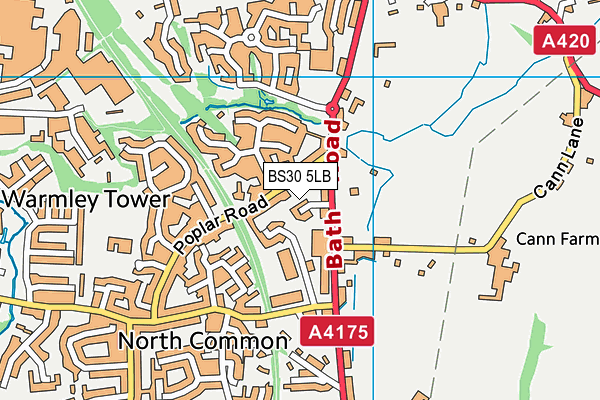 BS30 5LB map - OS VectorMap District (Ordnance Survey)