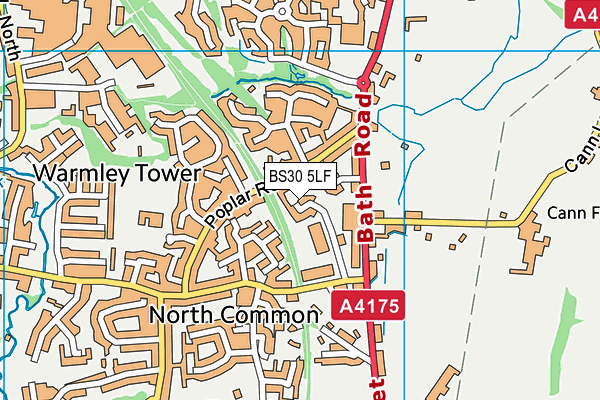 BS30 5LF map - OS VectorMap District (Ordnance Survey)