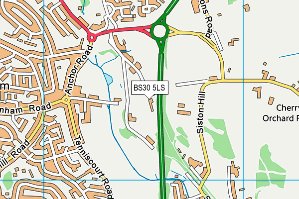 BS30 5LS map - OS VectorMap District (Ordnance Survey)