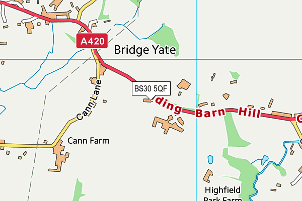 BS30 5QF map - OS VectorMap District (Ordnance Survey)