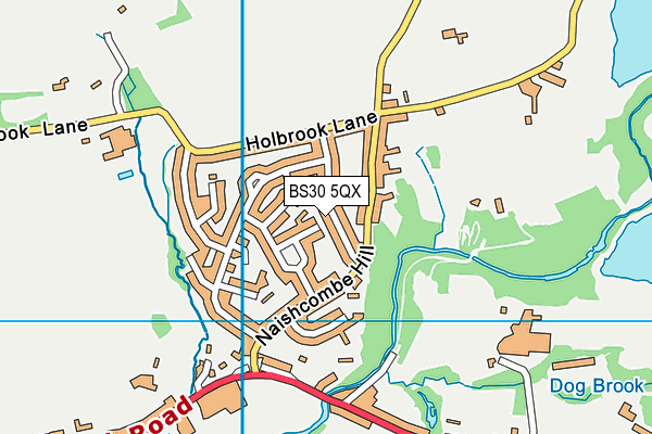BS30 5QX map - OS VectorMap District (Ordnance Survey)