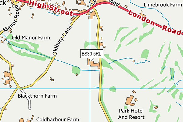 BS30 5RL map - OS VectorMap District (Ordnance Survey)