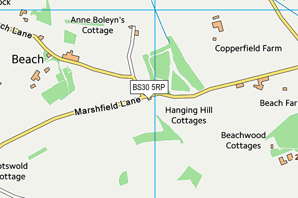 BS30 5RP map - OS VectorMap District (Ordnance Survey)