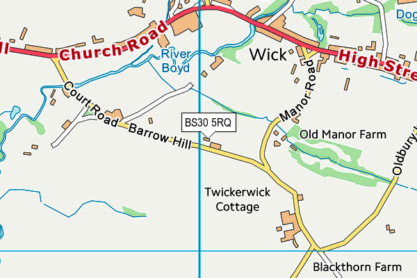 BS30 5RQ map - OS VectorMap District (Ordnance Survey)