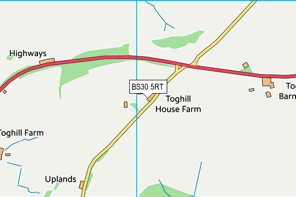 BS30 5RT map - OS VectorMap District (Ordnance Survey)