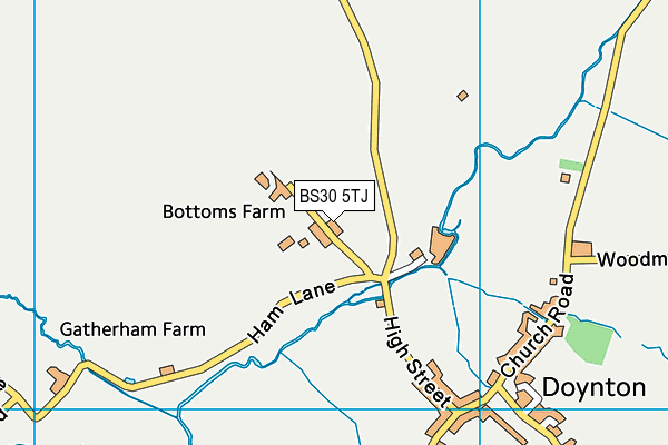 BS30 5TJ map - OS VectorMap District (Ordnance Survey)