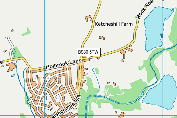 BS30 5TW map - OS VectorMap District (Ordnance Survey)