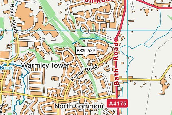 BS30 5XP map - OS VectorMap District (Ordnance Survey)