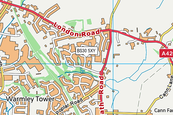 BS30 5XY map - OS VectorMap District (Ordnance Survey)