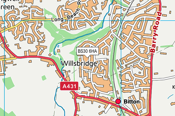 BS30 6HA map - OS VectorMap District (Ordnance Survey)