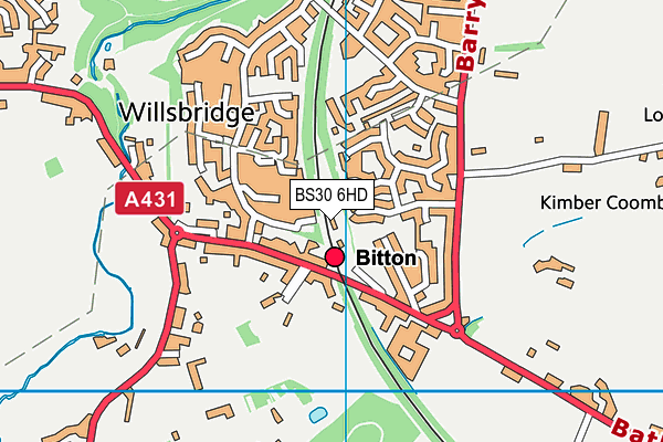 BS30 6HD map - OS VectorMap District (Ordnance Survey)