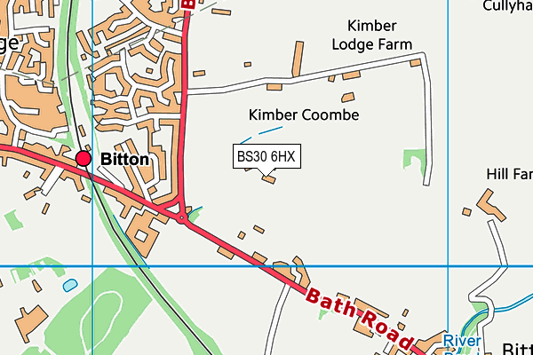 Bitton Afc map (BS30 6HX) - OS VectorMap District (Ordnance Survey)