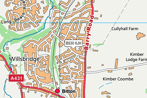 Cherry Garden Primary School map (BS30 6JH) - OS VectorMap District (Ordnance Survey)